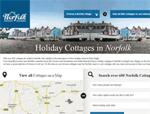 Tablet Screenshot of norfolk-holiday-cottages.co.uk